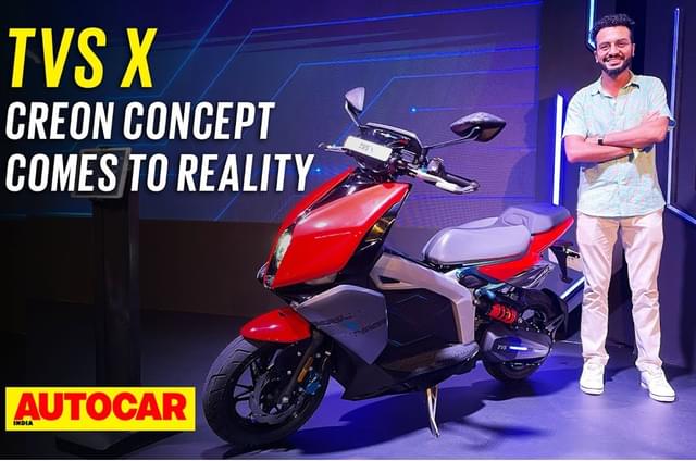TVS X electric scooter walkaround video